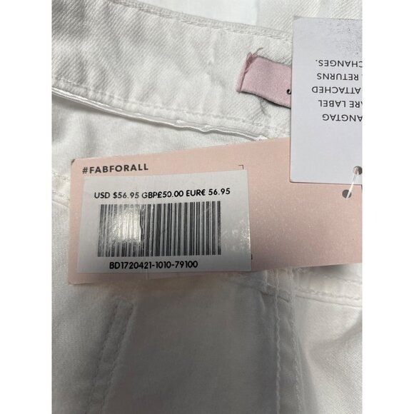 Just Fab Distressed Slim Boyfriend Jeans Size 34 - Picture 7 of 14